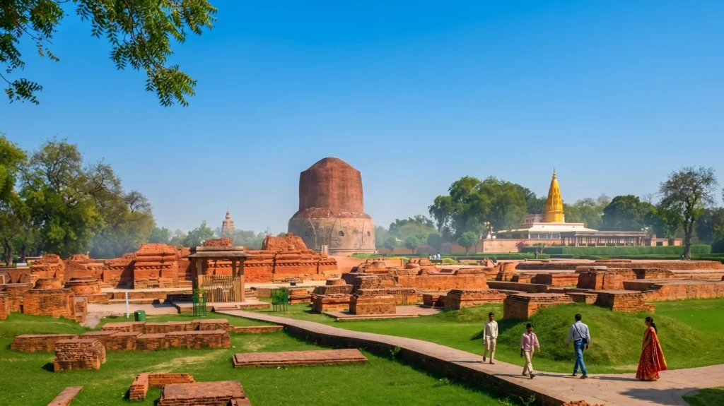 Sarnath Varanasi, Dhamek Stupa, 

